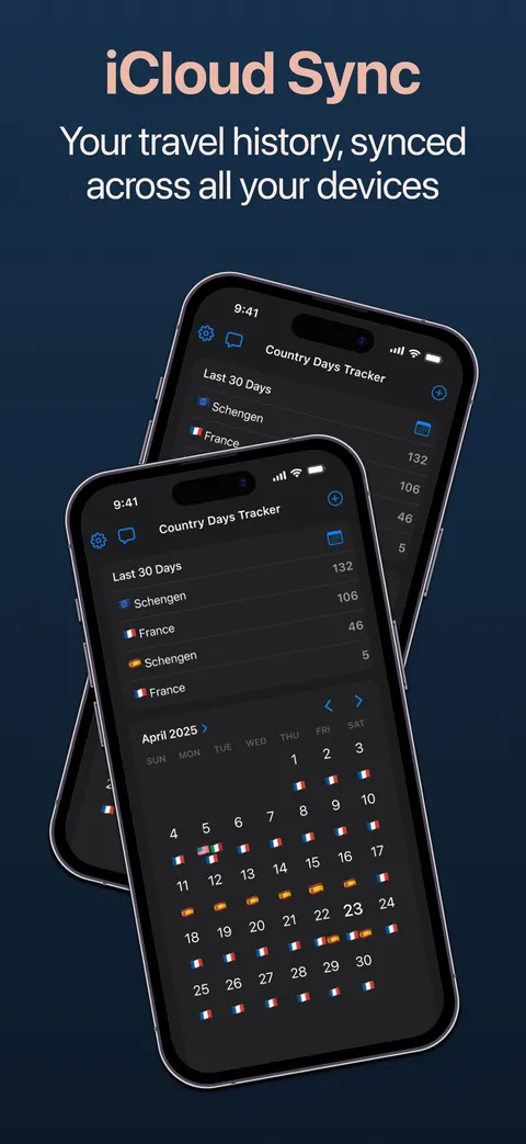 iCloud sync keeps your travel history on all your Apple devices